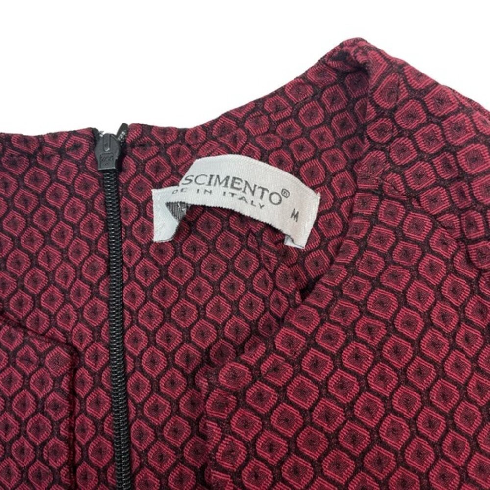 RINASCIMENTO Textured Patterned Fitted Sheath Dress Sz Medium - Picture 3 of 5